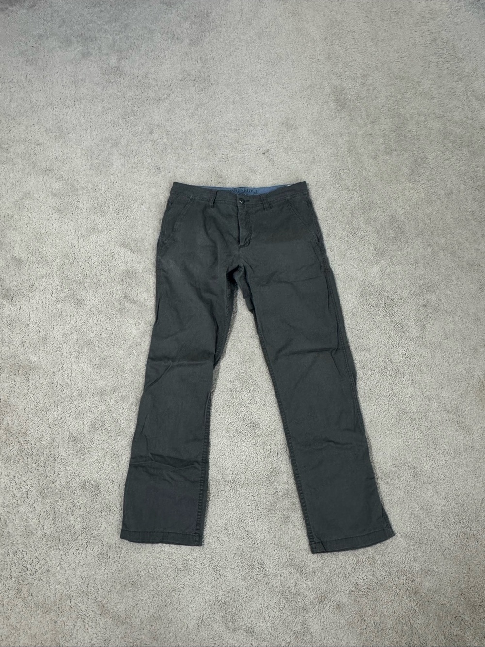 Toad&Co Men's Charcoal Straight-Leg Chinos